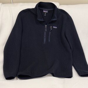 Patagonia Men's Dark Blue Zip-Up Sweater